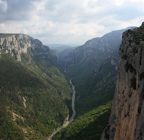 Les gorges du Verdon, vues depuis le belvédère du Trescaire - Alpes de Haute Provence - région PACA