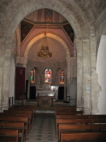 Vinazac, intérieur de l'église - Ardèche - Rhône Alpes
