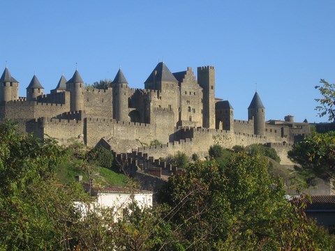 Carcassonne, les remparts - Aude - Languedoc Roussillon