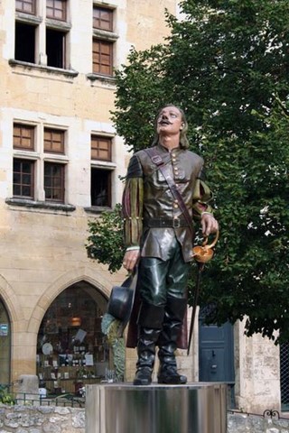 Bergerac, statue de Cyrano - Aquitaine - Dordogne