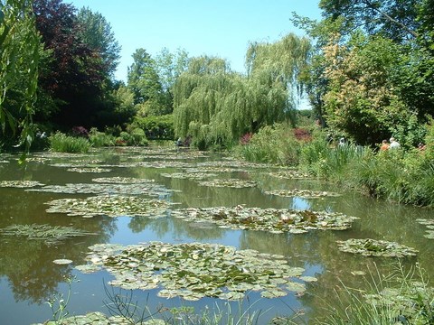 Givernay, jardin de Claude Monet, l'étang aux nymphéas - Eure - Normandie