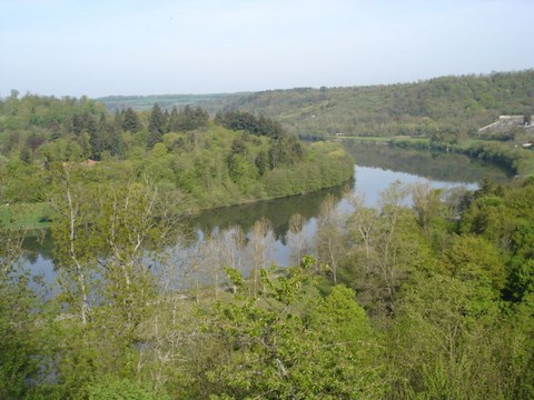 La moselle, vue de Liverdun - Meurthe et Moselle - Lorraine
