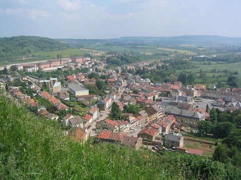 Monmédy, vue aérienne - Moselle - Lorraine