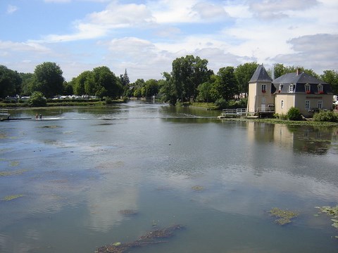 La Flêche, les bords du Loir - Sarthe - Pays de Loire