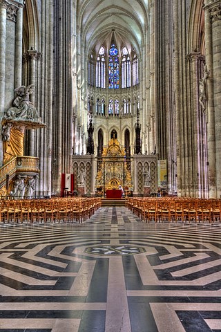 Cathedrale d'Amiens, intérieur - Somme - Picardie