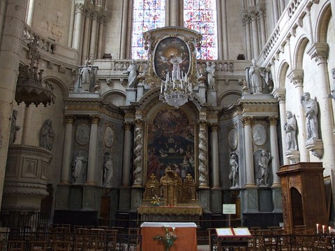 Poitiers, intérieur de la cathédrale St Pierre - Vienne - Poitou-Charente