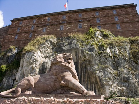 Belfort, le lion de Bartoldi - Territoire de Belfort - Franche Comté