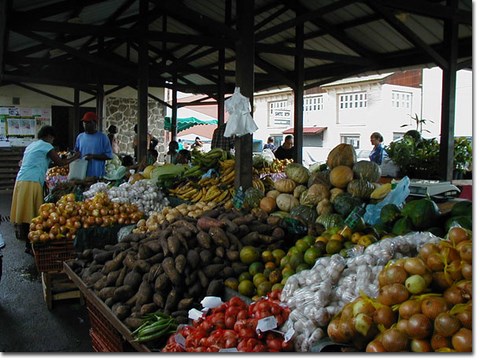 Cayenne - Guyane - le marché