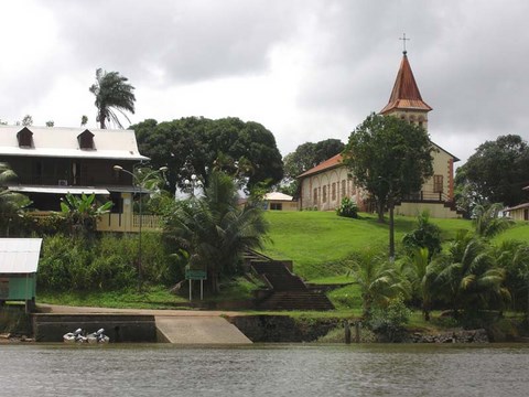 Guyane - Roura, vue depuis l'Oyak