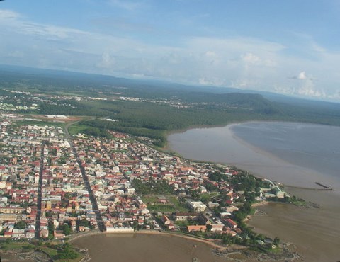 Guyane - Cayenne, vue aérienne