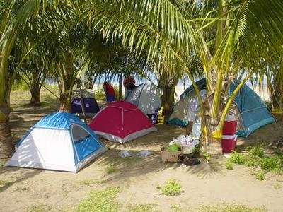 camping en bord de plage