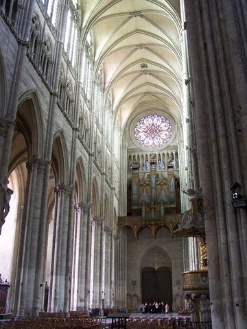 Amiens, intérieur de la cathédrale - Somme - Picardie