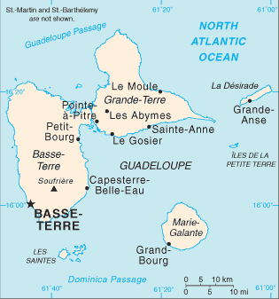 carte Guadeloupe
