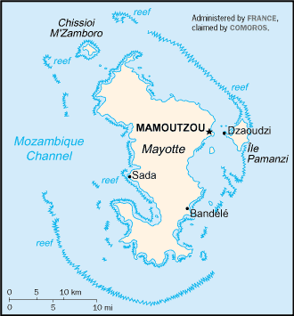 carte de Mayotte